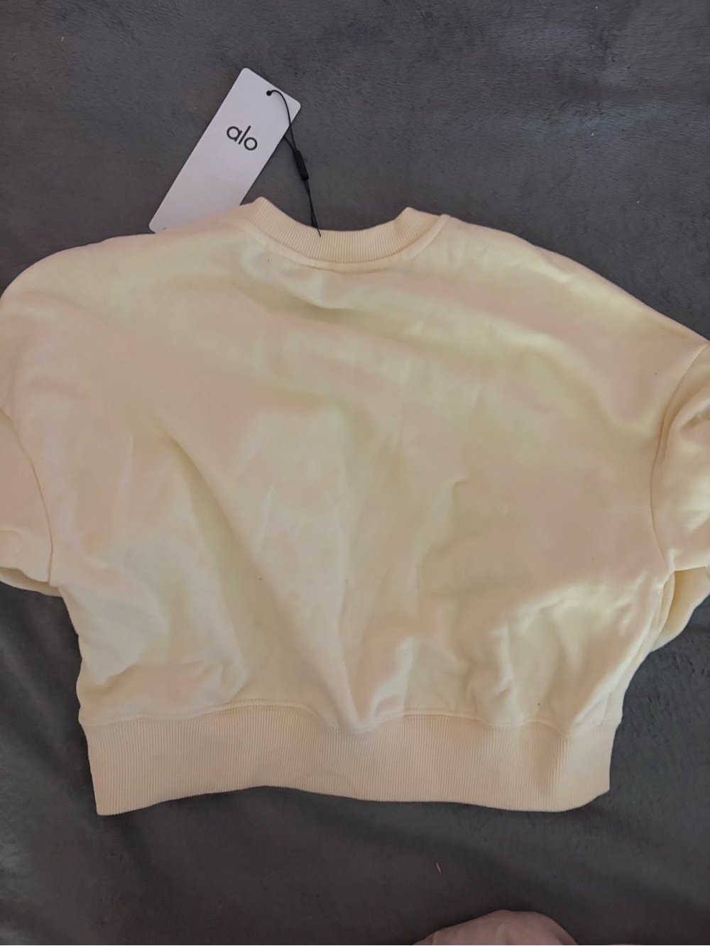 ALO Yoga Women's Crewneck Sweatshirt in buttercream - Picture 2 of 2